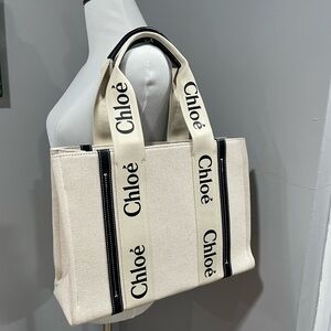 Cream Canvas Tote Bag